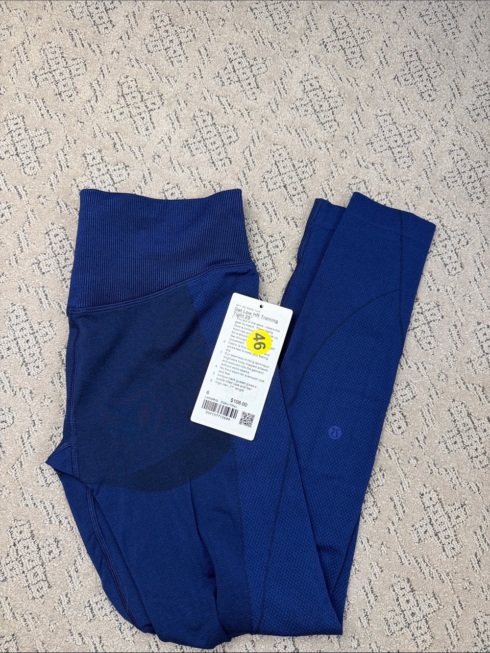 lululemon NWT 6 get low high-rise training tights 25”